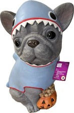 Halloween Decoration- 2.5ft LED French Bulldog Shark Figurine w Lights picture