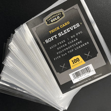 2000 Ultra CBG Pro Thick Card Soft Sleeves - 20 packs of 100ct - NEW picture
