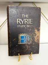 Vintage 1978 Ryrie Study Bible KJV Moody Press Hardcover W/ Pastor Study Notes picture