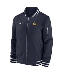 Nike California Golden Bears Men’s Sz Large Navy Blue Full-Zip Bomber Jacket  picture