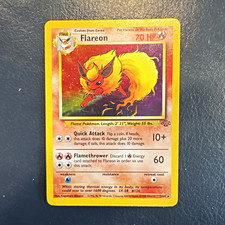 Wizards Pokemon TCG Flareon Jungle 3/64 Holo Rare Unlimited 70 HP EN 1999 picture