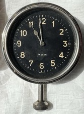 Antique Swiss Jaeger 8- Day Dashboard Clock-Runs-1-1/2” Side Stem. picture