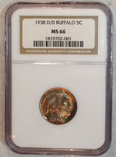 1938-D Buffalo Nickel 5C NGC MS 66 United States picture