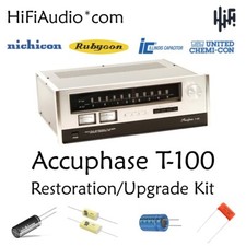 Accuphase T100 Tuner Restoration Kit repair upgrade capacitor recap picture