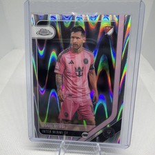 2026 Topps Chrome MLS #10 Lionel Messi Raywave Refractor - Inter Miami CF picture