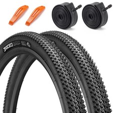 2PCS 26x1.95 Folding Bike Tires & Pair Inner Tubes Tire Levers for Off-Road Bike picture