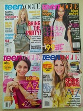 Magazines Teen Vogue USA Lot X 4 Years 2006/08/10 picture