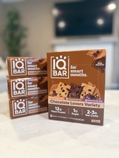 IQBAR Brain and Body Plant Protein Bars - Chocolate Lovers Variety - 48 Ct (4pk) picture