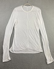 Lululemon Long Sleeve Light Pullover Top Running Activewear White Bust 38/40/42 picture