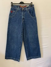 Vintage 90s JNCO Jeans Mens 29x30 Wide Leg Skater Denim Red Crown Logo USA #P4 picture
