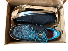Twisted X Cowkids Kicks Dark Teal & Teal Size 6 M Casual Shoes Floral Design picture
