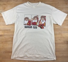 Vintage Harolds Club Reno Casino T-Shirt Cream Single Stitch Graphic Tee L picture