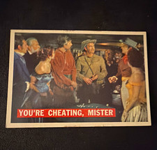 VTG 1956 Walt Disney Davy Crockett Non-Sport Trading Card #44 You're Cheating picture