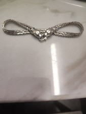 Vintage Milor Italy 925 Sterling Silver Panther Jaguar Clasp Bracelet 8
