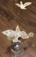 Vintage Lucite Doves And Mushrooms Kinetic Sculpture MCM Design Gifts - Rare picture