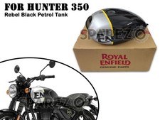 Genuine Royal Enfield Hunter 350 Rebel Black Fuel Petrol Tank picture