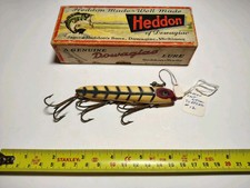Vintage Heddon Saltwater Torpedo Wood Fishing Lure W’ Box, 30 XWB picture
