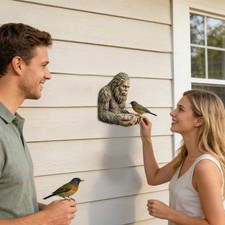 Bigfoot Bird Feeder Sasquatch Bird Butler Garden Backyard Bird Watching Decor picture