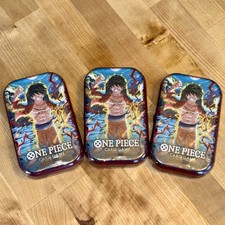 ONE PIECE Monkey D Luffy Tin Pack Set Volume 1 New LOT OF 3 Sealed FAST SHIPPING picture