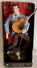 Elvis Presley Sings Dances Animated Doll Blue Suede Shoes & Santa Song VTG Rare picture