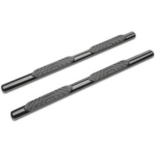 Redrock 4x4 4-Inch Oval Straight Side Step Bars; Black Compatible For 2 Door..W1 picture