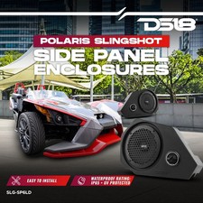 2x DS18 Polaris Slingshot Side Panel Enclosures 6.5