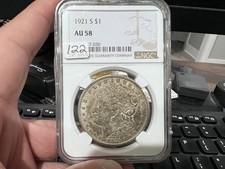 1921-S $1 Morgan Silver Dollar NGC AU58 picture