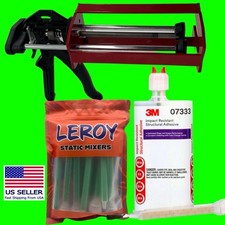 3M 07333 Adhesive & Red Manual Applicator Gun & Bag of 6 Nozzles 💥SAVE💥 7333 picture