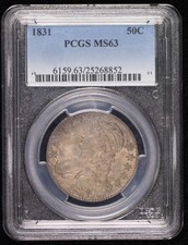 1831 P Capped Bust Half Dollars PCGS MS-63 picture