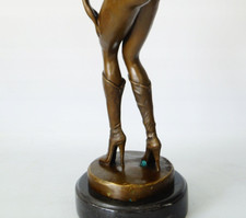 Bronze Woman Statue Sculpture Lady Decor Aldo Rare Art Female Large Marble Gift picture