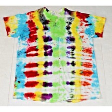 Vintage 80s BlankTie Dye T-Shirt Stedman Hi-Cru Single Stitch Mens L Made USA picture