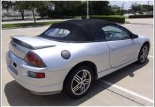 For Mitsubishi Eclipse 00-05 Convertible Soft Top w/ Heated Glass Window, Black picture