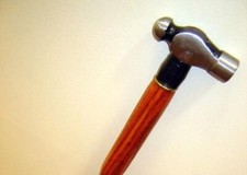 Hammer Victorian style wooden cane Antique Walking Cane Wood Stick Walking Brass picture