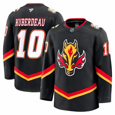Fanatics Men's Calgary Flames Jonathan Huberdeau #10 NHL Black Jersey 44 premium picture