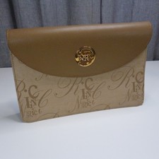 Vintage Nina Ricci Maroquinerie Monogram Jacquard Clutch Bag Made in Italy picture