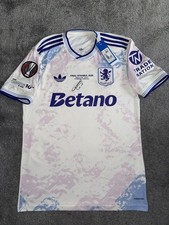 SIGNED JOHN MCGINN ASTON VILLA OFFICIAL SHIRT 25/26 EUROPA LEAGUE WINNERS  PROOF picture