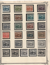 CZECHOSLOVAKIA 1918 FIRST DESIGNS COLOR TRIAL PROOFS COLLECTION OF 25 picture