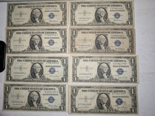 45 Lot $1 Silver Certificates 1935 1957 A-E Star Note Sequential Serial Numbers picture