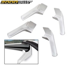 RV Camper Rain Gutter Spout Extensions Long Version Left and Right White 4pcs picture