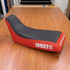 Honda ATC 350X Seat Cover For 1985 To 1986 Models Red Black Vinyl Seat Cover picture