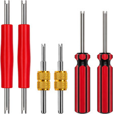 6 Pcs Valve Stem Removal Tool, Single and Double Head Schrader Valve Tool, AC Va picture
