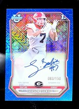SP 2026 Bowman Chrome Lawson Luckie 1st Bowman Auto Blue Mojo Refractor /150 SP picture