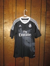 Adidas 2014 2015 Real Madrid Cristiano Ronaldo Jersey Kit Black/White Dragon L picture