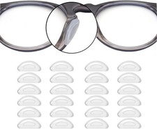 SMARTTOP 1.0mm Eyeglass Nose Pads 20 Pairs Stick On Silicone Anti-Slip Adhesive picture