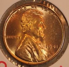 1941 P LINCOLN WHEAT CENT PENNY 1C RED GEM BU 41P0 picture