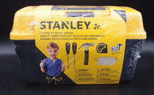 NEW - Stanley Jr Kids Tool Set 5 Piece Toolbox DIY Play Kit w Case picture