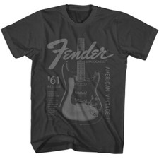 Fender Guitar 61 Stratocaster Reissue American Vintage Men's T Shirt picture