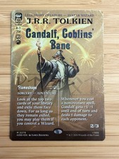MTG – The Hobbit – Gandalf, Goblin's Bane Borderless Surge Foil - Mythic 0278 picture