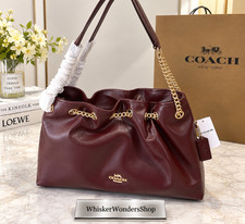 COACH CDR00 Evelyn Shoulder Bag Quilting  Leather Medium Purse Handbag New picture