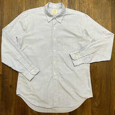 Kamakura Shirts Vintage Ivy Graham Marsh Cotton Point Collar Shirt Sz L - Blue picture